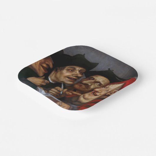 Quentin Matsys - de koopovereenkomst Papieren Bordje (Gebogen)