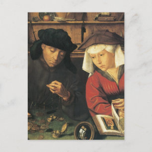 Quentin Matsys De Moneylender en zijn vrouw Briefkaart