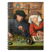 Quentin Matsys - de Moneylender en zijn vrouw Notitieboek (Voorkant)