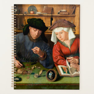 Quentin Matsys - de Moneylender en zijn vrouw Planner