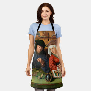 Quentin Matsys - de Moneylender en zijn vrouw Schort