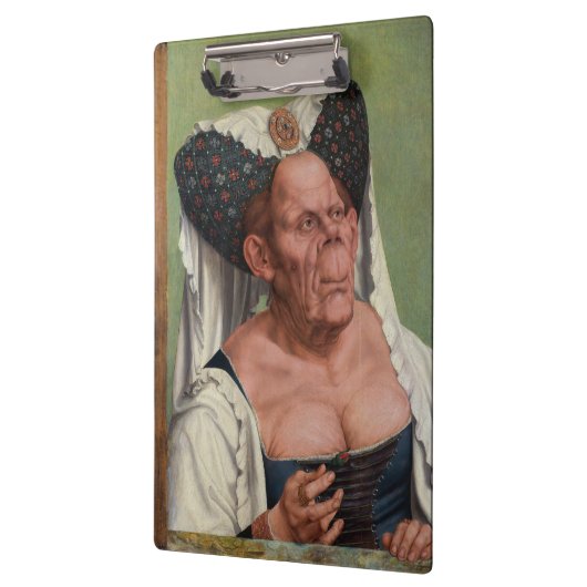 Quentin Matsys - een groteske oude vrouw Klembord (Links)