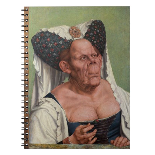 Quentin Matsys - een groteske oude vrouw Notitieboek (Voorkant)