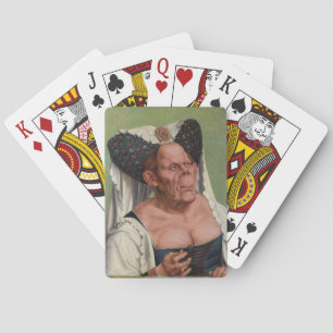 Quentin Matsys - een groteske oude vrouw Pokerkaarten