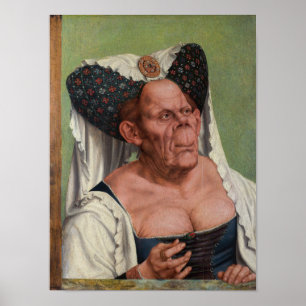 Quentin Matsys - Een Groteske Oude Vrouw Poster