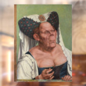 Quentin Matsys - een groteske oude vrouw Raamsticker (Vel 2)