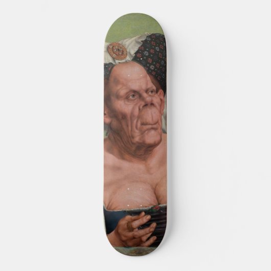 Quentin Matsys - een groteske oude vrouw Skateboard (Voorkant)