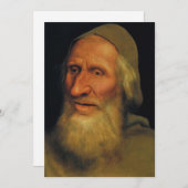 Quentin Matsys - Hoofd van een oud Man Kaart (Voorkant / Achterkant)