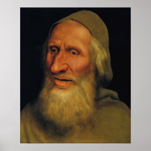 Quentin Matsys - Hoofd van een oud Man Poster (Voorkant)