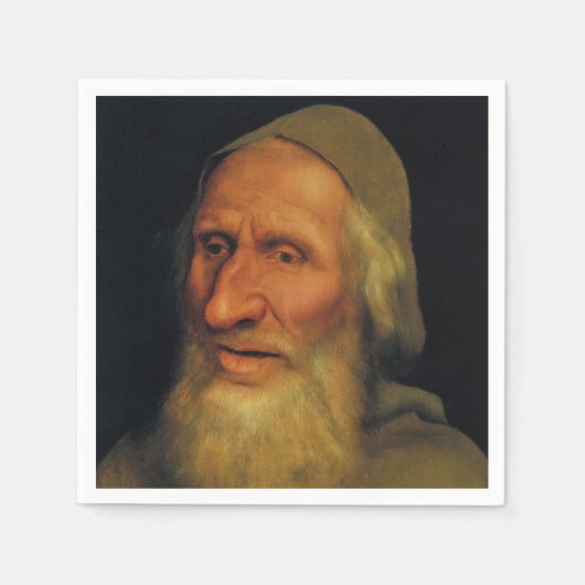 Quentin Matsys - Hoofd van een oud Man Servet (Voorkant)