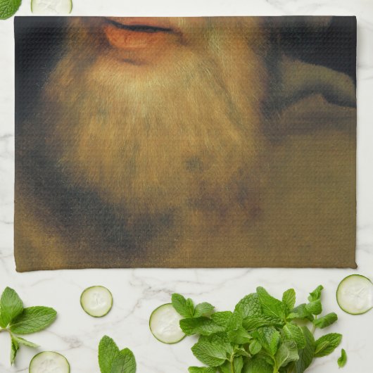 Quentin Matsys - Hoofd van een oud Man Theedoek (Gevouwen)