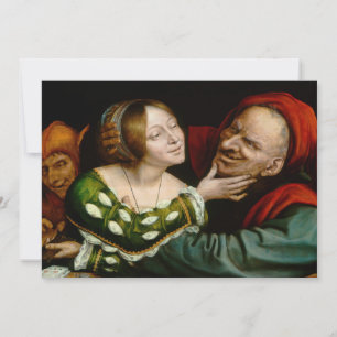 Quentin Matsys - Matched Lovers Bedankkaart