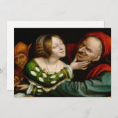 Quentin Matsys - Matched Lovers Kaart (Voorkant / Achterkant)