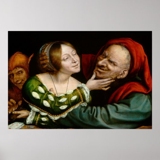 Quentin Matsys - Matched Lovers Poster (Voorkant)