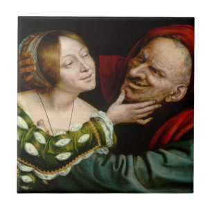 Quentin Matsys - Matched Lovers Tegeltje