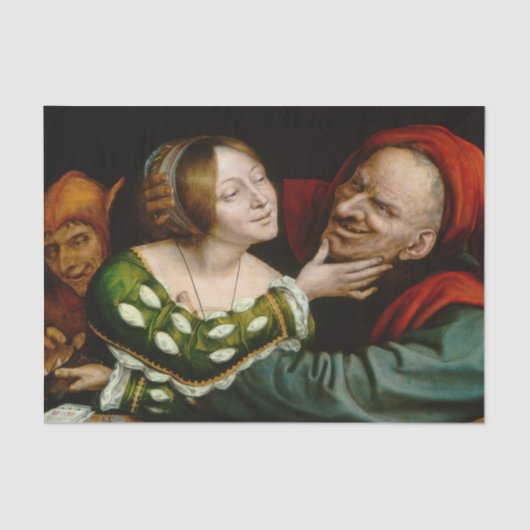 Quentin Matsys - Matched Lovers Tissuepapier (Voorkant)