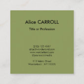 Quentin Matsys - Moneylender & Zijn vrouw - QR-cod Vierkante Visitekaartje (Achterkant)