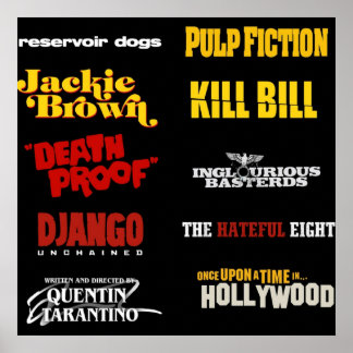 quentin tarantino filmografie poster