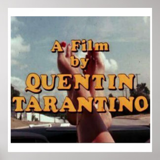 QUENTIN TARANTINO MOVIE DIRECTEUR POSTER