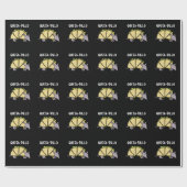 Quesa-Dillo Funny Quesadilla Pun Dark BG Cadeaupapier (Vlak)