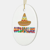 Quesadilla Love Keramisch Ornament (Links)