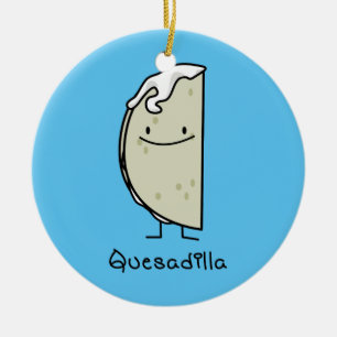Quesadilla Mexican grilled Tortilla met kaas Keramisch Ornament