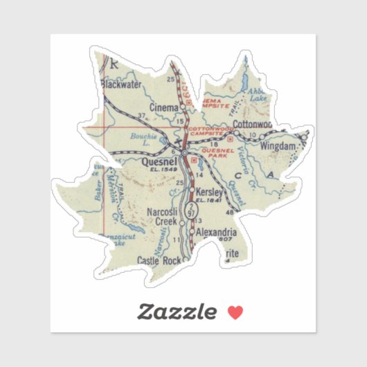 Quesnel BC Sticker (Vel)