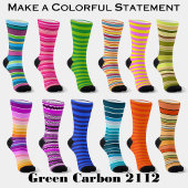 Queso Dip Stripes Sinaasappel Rood Wit Groen Sokken