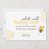 Qu'est-ce que Baby Bee Genre Révélera Invitation (Devant)