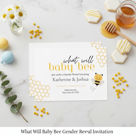 Qu'est-ce que Baby Bee Genre Révélera Invitation