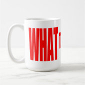 Qu'est-ce que Huzzah? Mug (Gauche)
