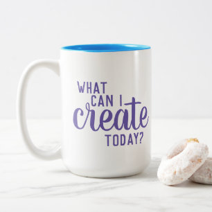 "Qu'est-ce que je peux créer aujourd'hui ?" Mug po