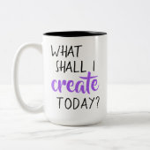 Qu'Est-Ce Que Je Vais Créer Aujourd'Hui ? Café Mug (Gauche)