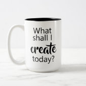 Qu'Est-Ce Que Je Vais Créer Aujourd'Hui ? Café Mug (Gauche)