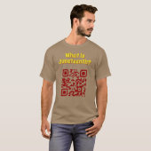 Qu'est-ce que Juneteenth ? T-Shirt Code QR (Devant entier)