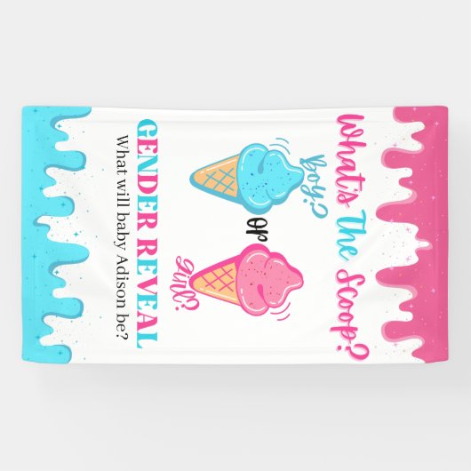 Qu'est-ce que la crème glacée Scoop Bannière de ré (Horizontal)