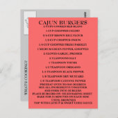 Qu'est-ce que la Cuisine ? Recette - Carte postale (Devant / Derrière)