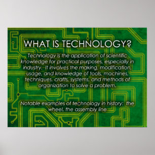 Qu'est-ce que la technologie ? Affiche