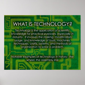 Qu'est-ce que la technologie ? Affiche