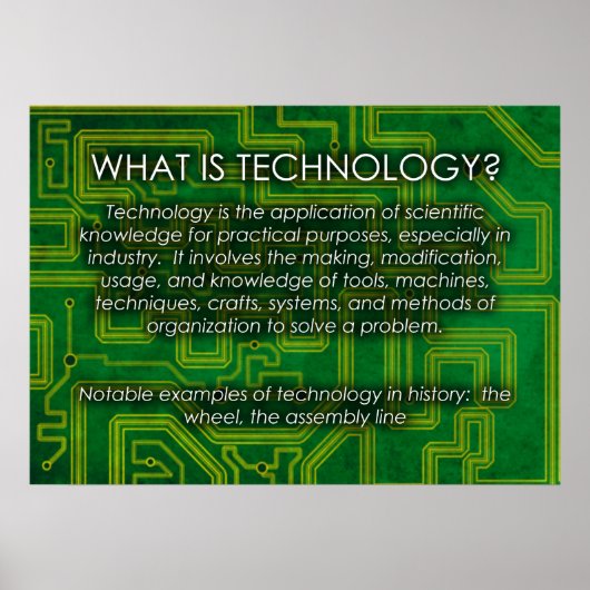 Qu'est-ce que la technologie ? Affiche (Devant)