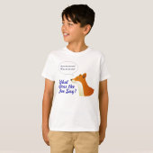 Qu'est-ce que le Fox dit t-shirt drôle (Devant entier)