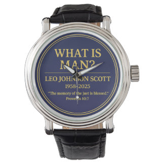 QU'EST-CE QUE L'HOMME – Montre commémorative Leo J
