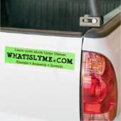 Qu'est-ce que Lyme Disease Bumper Sticker (Sur camion)