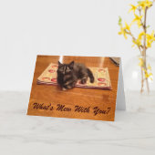 Qu'est-ce que Mew With You ? Carte de vœux (Fleur jaune)