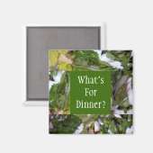 Qu'est-ce que pour le dîner ? Magnet (Recto/Verso)