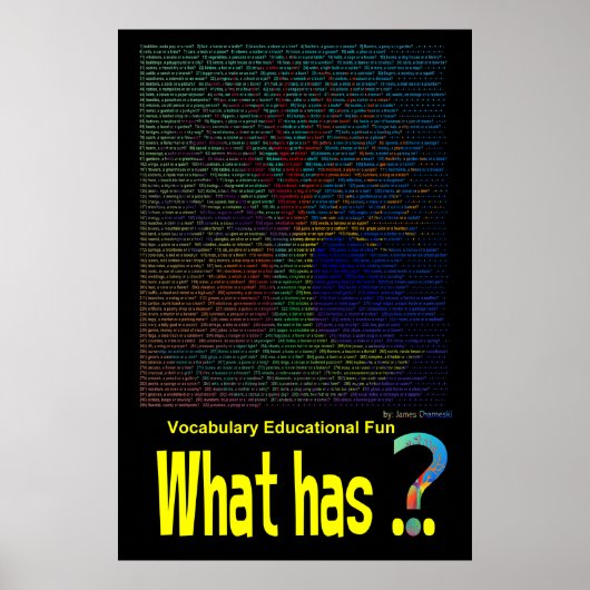 Qu'est-ce qui... Arbre Poster Livre non riming (Devant)