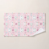 Qu'est-ce qui est cool, Kitty Cat en rose et menth (Serviette à main)