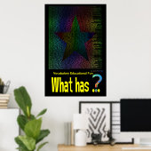 Qu'est-ce qui... Étoile Poster Livre non rimé (Bureau à domicile)
