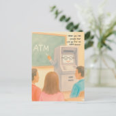 Qu'est-ce qu'un ATM ? - carte postale (Debout devant)