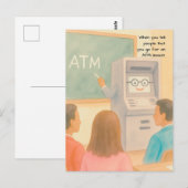 Qu'est-ce qu'un ATM ? - carte postale (Devant / Derrière)